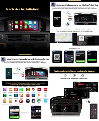 Erisin 8-Core 8.8 Pollice CarPlay Android 12 Autoradio GPS Navigato...