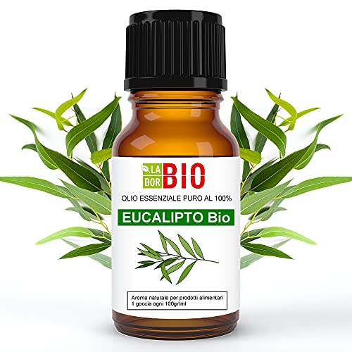 Eucalipto Bio Olio essenziale 100% Puro 30 ml - Uso interno Terapeu...
