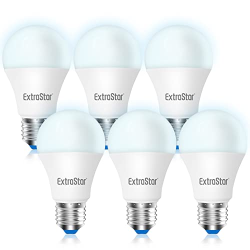 EXTRASTAR Lampadina LED E27, 10W (equivalenti a 80W), 6500K 800 lumen,luce bianca fredda - Pacco da 6