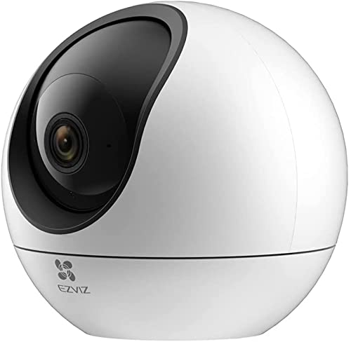 EZVIZ C6 Telecamera Wi-Fi Interno 2K+ Videocamera Sorveglianza Interno Pan Tilt Zoom, Rotazione a 360°, Visione Notturna, Rilevamento di persone e Animali Domestici, Audio Bi-direzionale