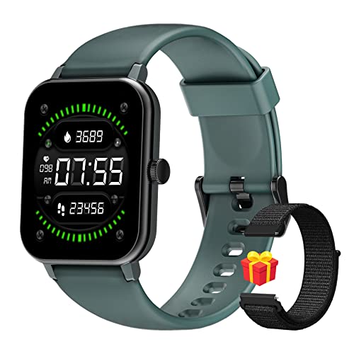 FeipuQu Smartwatch Orologio Fitness Uomo Donna Impermeabil IP68 con Saturimetro (SpO2) Cardiofrequenzimetro Pedometro Cronometro, Meteo,Temperatura Corporea,Activity Tracker per Android iOS