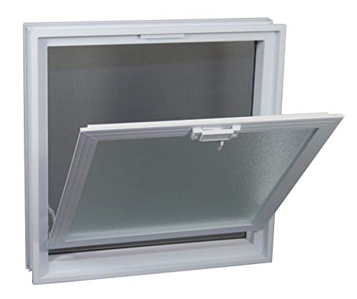 Finestra di ventilazione per l installazione in un muro di blocchi di vetro - anziché 4 bicchiere blocco 19x19x8 cm