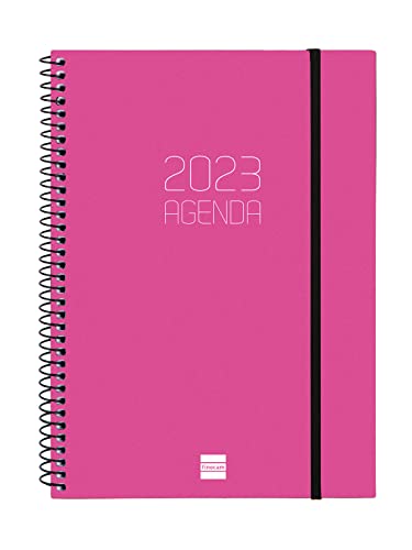 Finocam - Agenda 2023 Settimanale Spirale Opaque Gennaio 2023 - Dicembre 2023 (12 mesi) Rosa Italiano