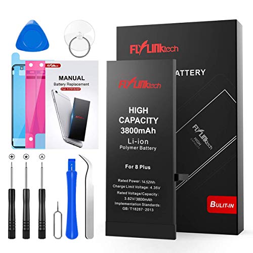 FLYLINKTECH Batteria per iPhone 8 Plus Alta Capacità 3800mAh Batte...
