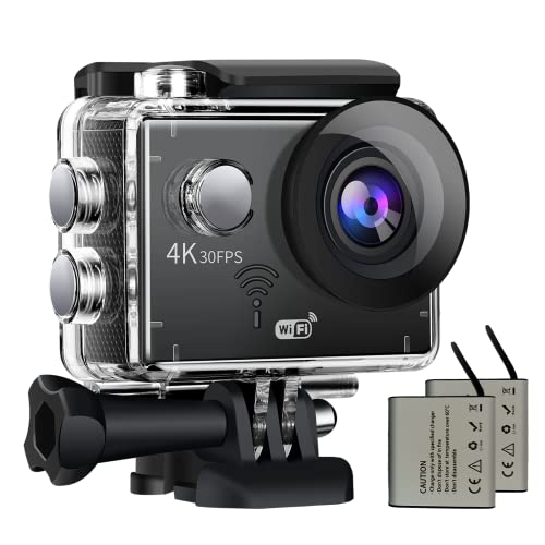 FMAIS Action Cam 4K con WiFi , Sports Cam da 16Mp con zoom 4x, Foto...