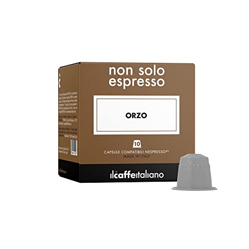 FRHOME - 50 Capsule Orzo - Compatibili con Macchine da caffè Nespresso Il Caffè Italiano