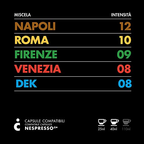 FRHOME Il Caffè Italiano - Compatibili con Nespresso Capsule - Kit...