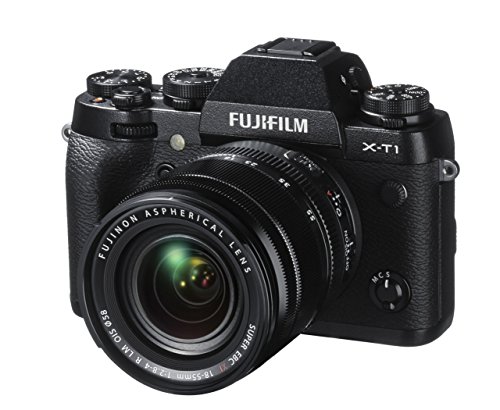 Fujifilm X-T1 Fotocamera Digitale 16 MP con Obiettivo Zoom XF18-55 MM F2.8-4 R LM OIS, Sensore X-Trans CMOS II APS-C, Nero