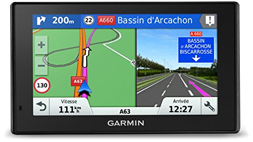 Garmin Drive Assist Navigatore per Auto Bluetooth, GPS 5.0, Comandi Vocali, Mappe 45 Paesi Europei, Nero