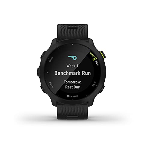 Garmin Forerunner 55 (Black), Smartwatch running con GPS, Cardio, P...