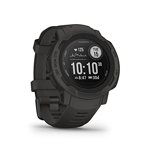 Garmin Instinct 2, Smartwatch, 45mm, Rugged design, Autonomia 28 giorni, +30 app multisport, GPS, Cardio, SpO2, Activity Tracker 24 7, Connect IQ (Graphite)