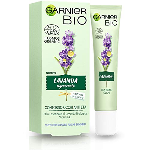 Garnier Bio Crema Contorno Occhi Naturale Lavanda, 15ml