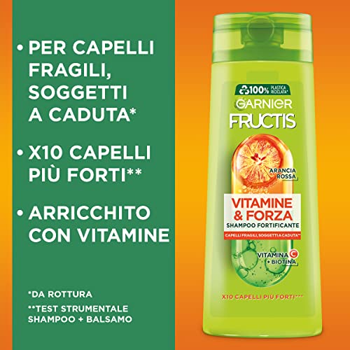 Garnier Fructis Vitamine&Forza, Shampoo Fortificante per Capelli Fr...