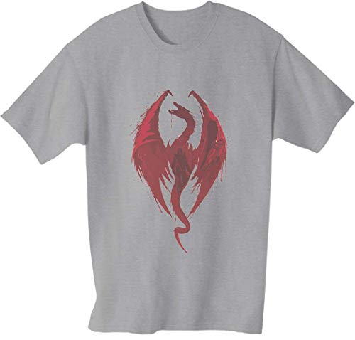 Generic Skyrim Dragon T-Shirt da Uomo Medium