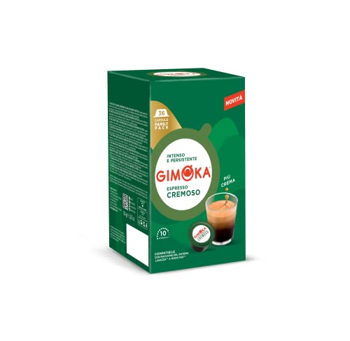 Gimoka - 144 Capsule Compatibili Lavazza A Modo Mio, Gusto Cremoso - Made in Italy