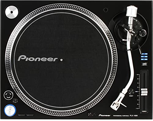 Giradischi DJ - Pioneer PLX-1000, Nero, Trazione Diretta, 33 Giri min, Anti-Vibrazioni