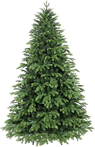 Giulia Grillo Albero di Natale 150 cm Folto, 1250 rami, Albero di Natale realistico, PE PVC, Verde