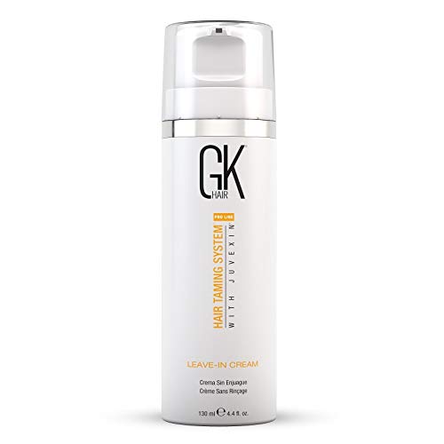 GK HAIR Global Keratin Leave In Conditioner Cream (4.4 Fl Oz 130ml) Detergente condizionante idratante, levigante e anti-crespo per capelli secchi e danneggiati Pre Swim Protection
