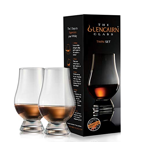Glencairn Bicchiere da Whisky in Confezione Regalo in Cartone, Set da 2 in Confezione Regalo da 2 in Cartone