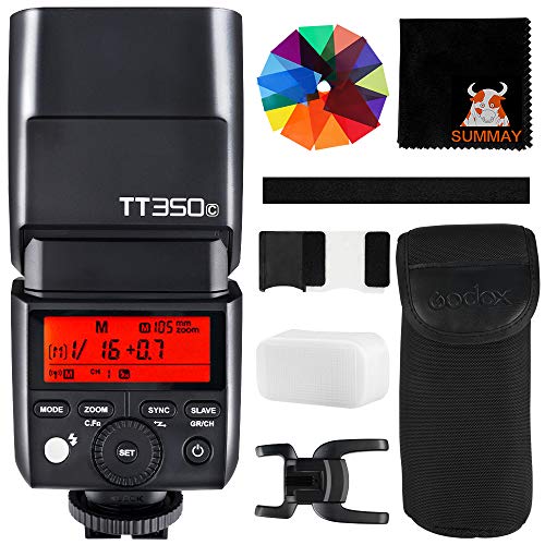 GODOX Thinklite TT350C Mini Flash 1   8000s HSS TTL GN36 Flash per fotocamere Canon 5D Mark III 80D 7D 760D 60D 600D 30D 100D 1100D Digital X