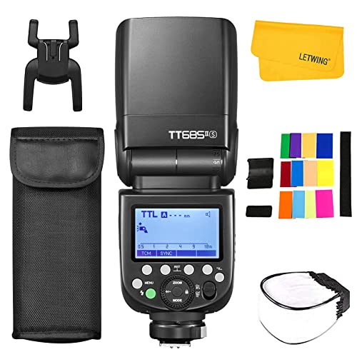 Godox TT685II-S Speedlite E-TTL per Fotocamera, 1 8000s HSS, 2.4G Wireless X Sistema Compatibile per Fotocamera Sony