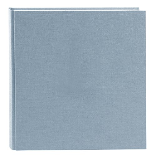 goldbuch - 27607 - Album fotografico Summertime Trend 2, 60 pagine bianche con divisori in pergamena, con copertina in lino, fino a 600 foto, carta di alta qualità, colore: blu grigio, 30 x 31 cm