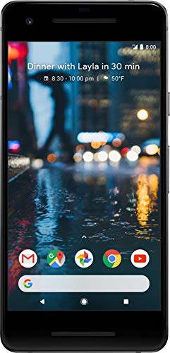 Google Pixel 2 Single SIM 4G 64GB Black - smartphones (12.7 cm (5 ), 64 GB, 12.2 MP, Android, 8, Black)