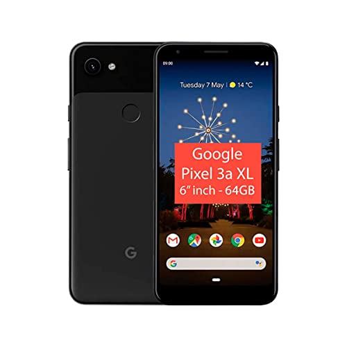 Google Pixel 3A XL da 64 GB, smartphone Android 9.0 (3A XL, colore nero “Just Black”)