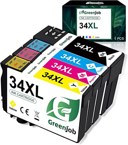 Greenjob 34XL Cartucce Sostituzione per Epson 34 XL compatibili per...