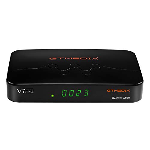 GT MEDIA V7 PRO Decoder Digitale Terrestre e Satellitare combo con Antenna WiFi USB   slot per scheda, supporta DVB-T T2 H.265 HEVC 10bit Sat DVB-S2 S2X USB PVR Registratore Timeshift TV Full HD
