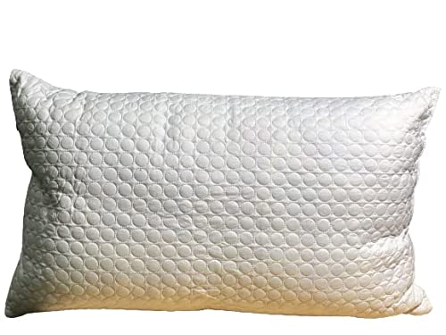 Guanciale cuscino letto Made in Italy 100% Anallergico e Antiacaro, Imbottitura in Fiocco di Spugna art Ketty ( 1 guanciale )