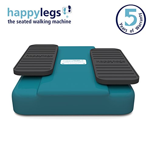happylegs - Ginnastica passiva per Le Gambe e Gli Anziani. La Macchina per Camminare di seduti. Ideale per la Riabilitazione. Aiuta a Migliorare e stimolare la circolazione di Gambe. (Blu)
