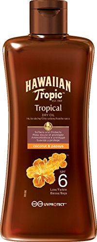 Hawaiian Tropic Olio Protettivo, Dry Protezione 6-200 ml