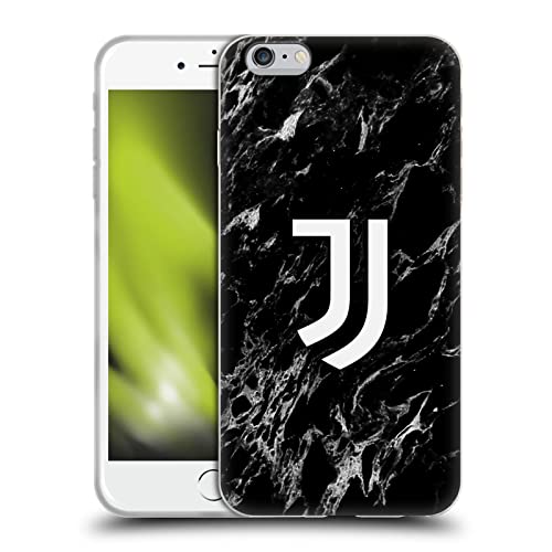 Head Case Designs Licenza Ufficiale Juventus Football Club Nero Marmoreo Cover in Morbido Gel Compatibile con Apple iPhone 6 Plus iPhone 6s Plus