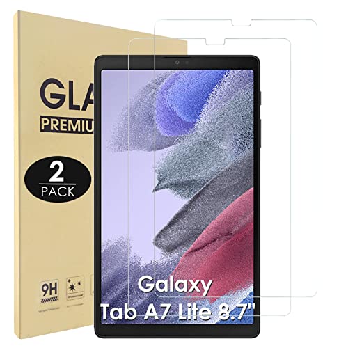 Hianjoo 2PCS Vetro Temperato Compatibile per Samsung Galaxy Tab A7 Lite 8.7  2021, [AntiGraffio] Pellicola Protettiva 9H Compatibile con Samsung Galaxy Tab A7 Lite 8.7  (SM-T225)