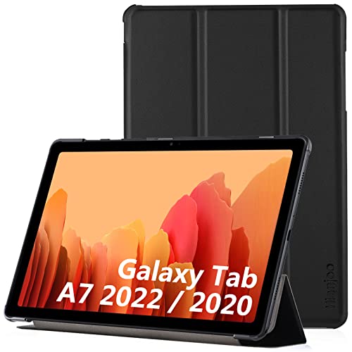 Hianjoo Custodia Compatibile per Samsung Galaxy Tab A7 10.4  2022 2020, Leggera Protettiva con Auto Svegliati Sonno Cover Compatibile con Samsung Galaxy Tab A7 10.4 SM-T509 (LTE) SM-T500 T505 - Nero