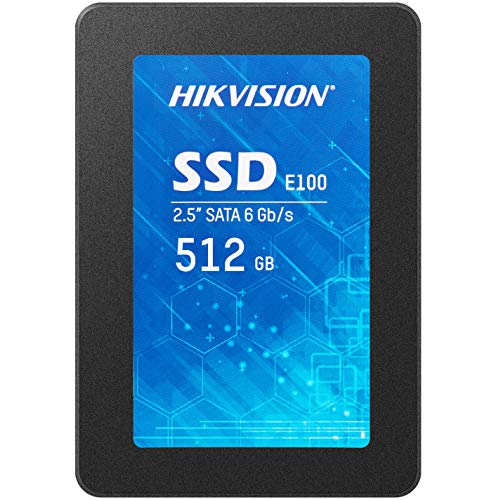 Hikvision SSD 512GB, SSD Interno da 2,5 Pollici, SATA 6 GB s, Fino a 550 MB s, Scrittura 500MB s - 3D Nand TLC Unità a Stato Solido Interne - E100