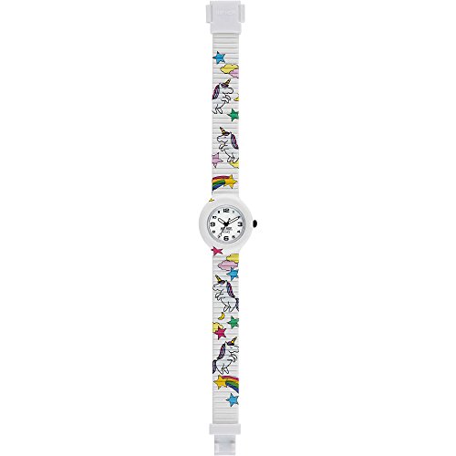 Hip Hop Watches - Orologio Bambino Hip Hop Unicorn HWU0811 - Collezione Kids Fun - Cinturino in Silicone - Cassa 28mm - Impermeabile - Bianco