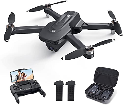 Holy Stone HS175D Drone pieghevole con fotocamera 4K per adulti, RC Quadcopter con GPS Auto Return, Follow Me, Motore Brushless, Cerchio Fly, Waypoint Fly, Altitudine Hold, 46 Mins Long Flight