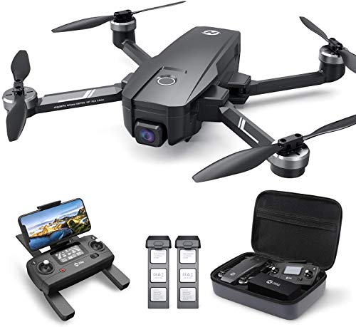 HOLY STONE HS720E Drone EIS 4K con fotocamera UHD per adulti, Quadcopter GPS facile per principianti con tempo di volo di 46 minuti, motore brushless, trasmissione a 5 GHz, Follow Me e cam anti-shake