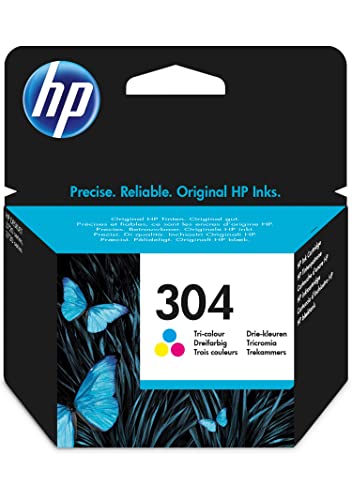 HP 304 Tricromia, N9K05AE, cartuccia originale HP, compatibile con stampanti HP DeskJet 2620, 2630, 3720, 3730, 3750 e 3760, HP ENVY 5010, 5020 e 5030