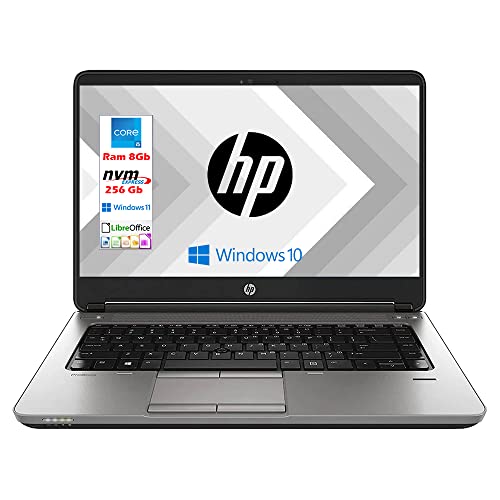 HP 640 G1 Probook, Notebook, Pc portatile Intel i5, fino a 3,20 GHz, Display 14 , Ram 8 GB , SSD 256Gb, Windows 10 Pro, Bluetooth, WiFi, Pronto All uso (Ricondizionato)