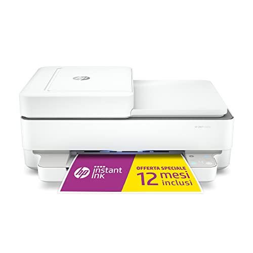 HP Envy 6420e, Stampante Multifunzione, 12 Mesi di Inchiostro Instant Ink Inclusi con HP+