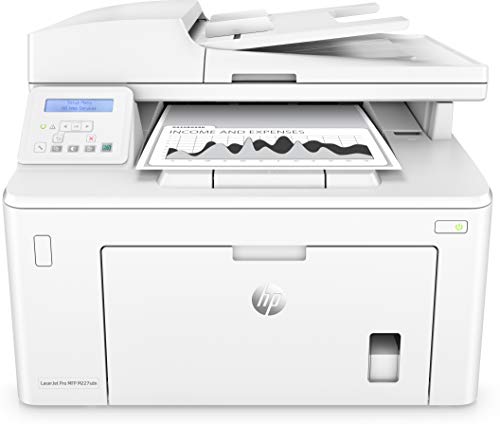 HP LaserJet Pro M227sdn G3Q74A, Stampante Multifunzione A4, Stampa Fronte e Retro Automatico in b n, 28 ppm, USB, Ethernet, ADF, No Wi-Fi, No Fax, Schermo LCD a icone, Bianca