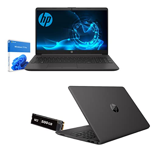 HP Notebook Portatile Intel N4020 Fino a 2,8Ghz, 15,6  Hd,Ram 8Gb Ddr4,Ssd 500Gb M2,Hdmi,Usb 3.0,Wifi,Lan RJ-45,Bluetooth,Webcam,Windows 11Pro