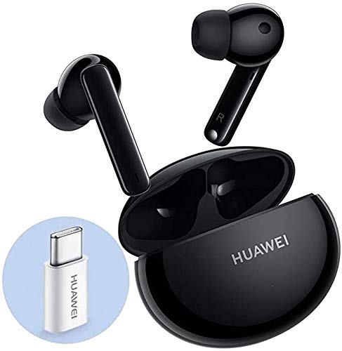 HUAWEI FreeBuds 4i Auricolari True Wireless Bluetooth cuffie In Ear con Cancellazione Intelligente del Rumore, con Adattatore Huawei AP52, Carbon Black
