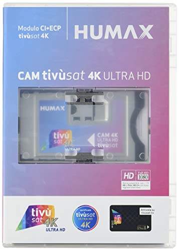Humax - CAM Tivùsat 4K Ultra HD con interfaccia CI+ECP, scheda inc...