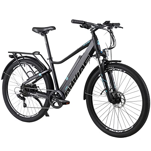 Hyuhome Biciclette elettriche per adulti uomini e donne, 27,5 pollici Ebikes All Terrain City Ebike 36 V 12,5 Ah Mountain E-MTB bicicletta con Shimano 7 velocità per pendolari all aperto