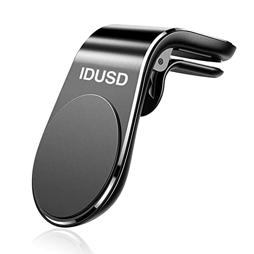 IDUSD Supporto magnetico per cellulare da auto per ventilazione, mini supporto con magnete per griglie d aria, universale, per iPhone 13 12 11 Pro XR 8 7, Samsung S9, Xiaomi Redmi Note 10