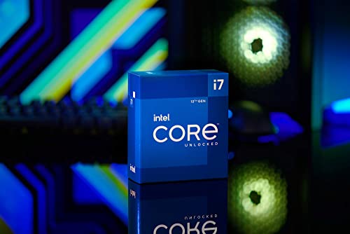 Intel BX8071512700K, Core i7-12700K - Processore, 8+4 core, 20 thread, 3,60-5,00 GHz, con scatola, senza dissipatore